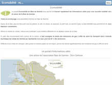 Tablet Screenshot of ecomobilite-baiedesomme.fr